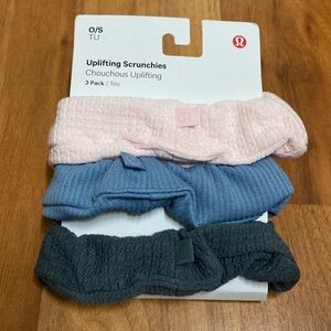 ❤️ Lululemon Uplifting Scrunchies Bundle Trio New with Tags NWT